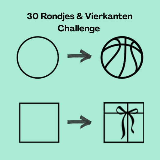 30 Rondjes & Vierkanten Challenge (creatief spel) - PDF
